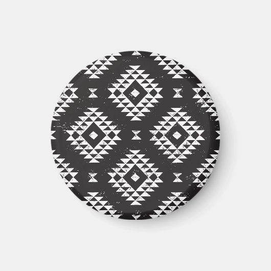 Geometrisch: Zwart-wit Tribal. Magneet (Voorkant)