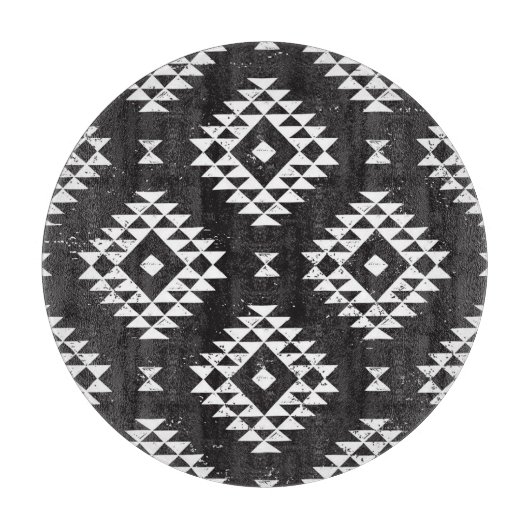 Geometrisch: Zwart-wit Tribal. Snijplank (Voorkant)