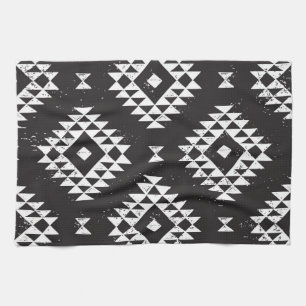 Geometrisch: Zwart-wit Tribal. Theedoek