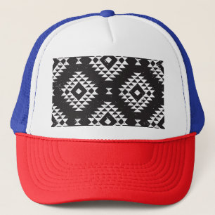 Geometrisch: Zwart-wit Tribal. Trucker Pet