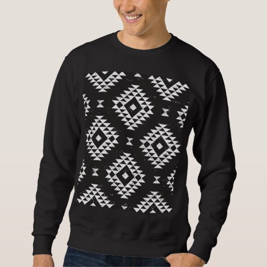 Geometrisch: Zwart-wit Tribal. Trui (Voorkant)