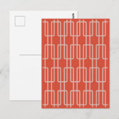 Geometrische 1 Abstracte Patroon Briefkaart (Voorkant / Achterkant)