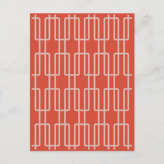 Geometrische 1 Abstracte Patroon Briefkaart (Voorkant)