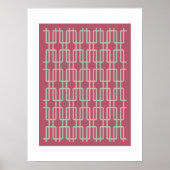 Geometrische 2 Abstract Patroon Poster (Voorkant)