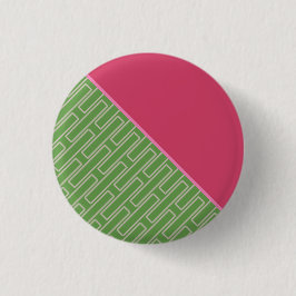 Geometrische 2 Abstracte Patroon Ronde Button 3,2 Cm