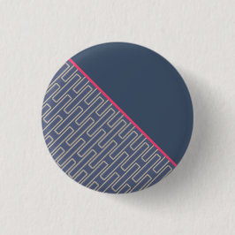 Geometrische 2 Abstracte Patroon Ronde Button 3,2 Cm