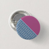 Geometrische 2 Abstracte Patroon Ronde Button 3,2 Cm (Voorkant /achterkant)