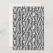 Geometrische 2 fototypografie zwart-wit afstudeerd aankondiging (Achterkant)