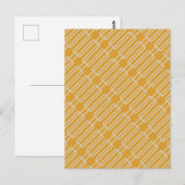 Geometrische 3 Abstracte Patroon Briefkaart (Voorkant / Achterkant)