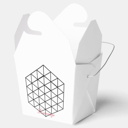 Geometrische 3-D Cube Thunder_Cove Bedankdoosjes (Geopend)