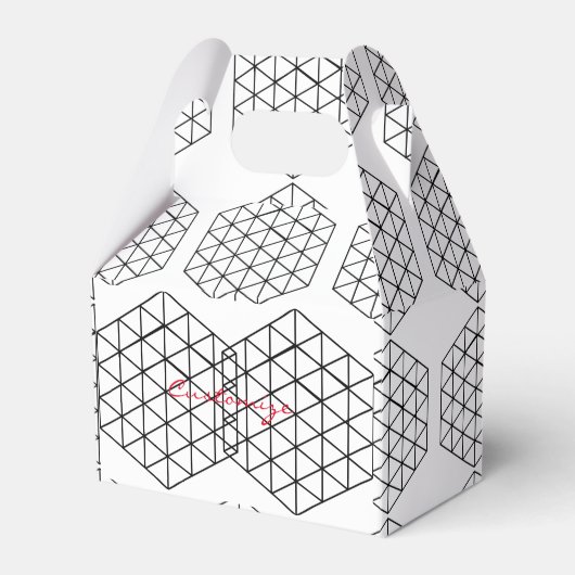 Geometrische 3-D Cube Thunder_Cove Bedankdoosjes (Voorkant Zijde)