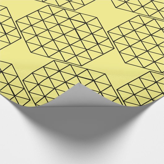 Geometrische 3-D Cube Thunder_Cove Cadeaupapier (Hoek)