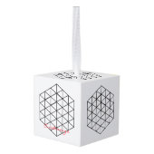 Geometrische 3-D Cube Thunder_Cove Decoratie (Achter hoekig)