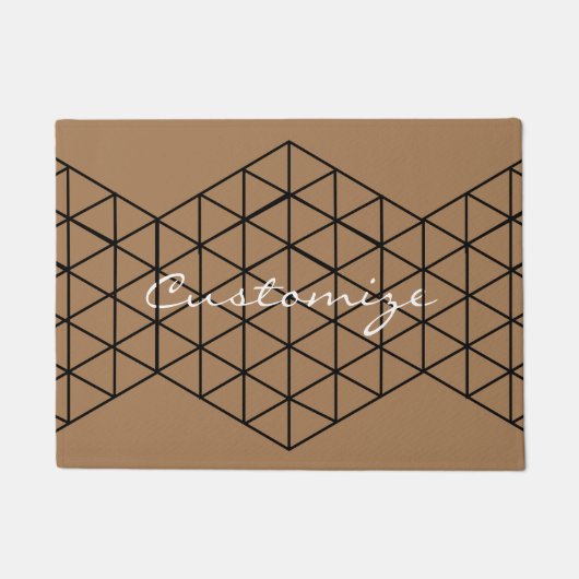 Geometrische 3-D Cube Thunder_Cove Deurmat (Voorkant)