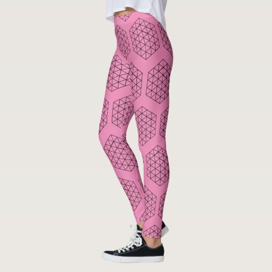 Geometrische 3-D Cube Thunder_Cove Leggings (Links)