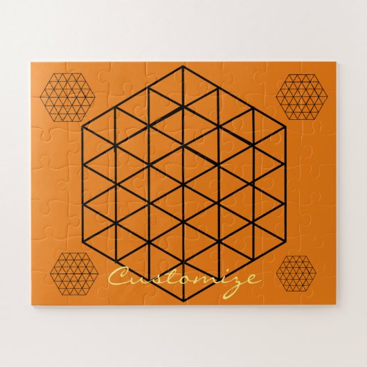 Geometrische 3-D Cube Thunder_Cove Legpuzzel (Horizontaal)