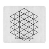 Geometrische 3-D Cube Thunder_Cove Snijplank (Voorkant)