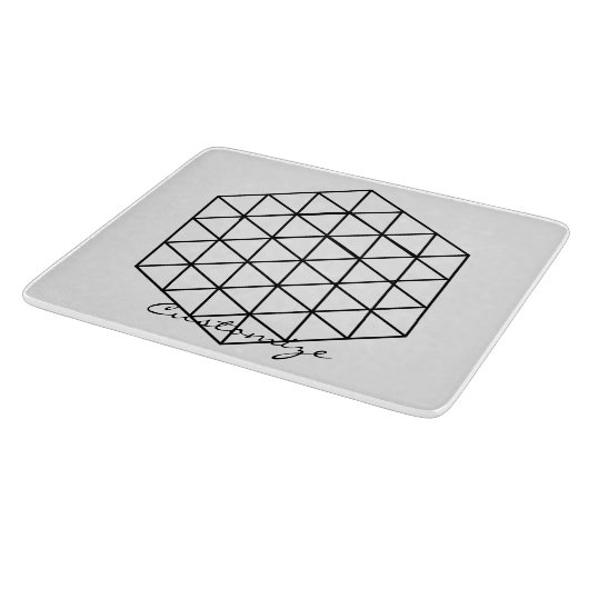 Geometrische 3-D Cube Thunder_Cove Snijplank (Hoek)