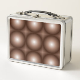 Geometrische 3D Cirkel Donkerbruin Mocha Mousse Wi