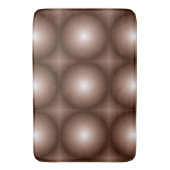 Geometrische 3D Cirkel Donkerbruin Mocha Mousse Wi Badmat (Voorkant Verticaal)