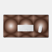 Geometrische 3D Cirkel Donkerbruin Mocha Mousse Wi Bureaumat (Keyboard & Muis)