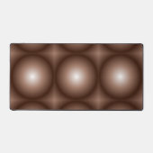 Geometrische 3D Cirkel Donkerbruin Mocha Mousse Wi Bureaumat (Voorkant)
