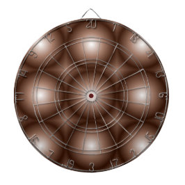 Geometrische 3D Cirkel Donkerbruin Mocha Mousse Wi Dartbord