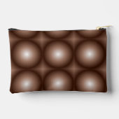 Geometrische 3D Cirkel Donkerbruin Mocha Mousse Wi Etui (Achterkant)