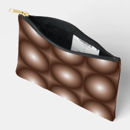 Geometrische 3D Cirkel Donkerbruin Mocha Mousse Wi Etui