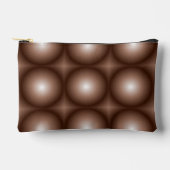 Geometrische 3D Cirkel Donkerbruin Mocha Mousse Wi Etui (Voorkant)