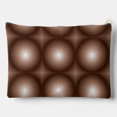 Geometrische 3D Cirkel Donkerbruin Mocha Mousse Wi Etui (Achterkant)