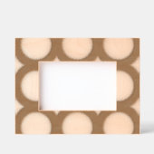 Geometrische 3D Cirkel Donkerbruin Mocha Mousse Wi Gegraveerde Lijstjes (Voorkant)