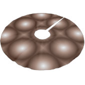 Geometrische 3D Cirkel Donkerbruin Mocha Mousse Wi Kerstboom Rok (Gekanteld)