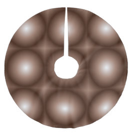 Geometrische 3D Cirkel Donkerbruin Mocha Mousse Wi Kerstboom Rok