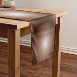 Geometrische 3D Cirkel Donkerbruin Mocha Mousse Wi Korte Tafelloper