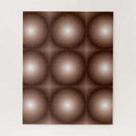 Geometrische 3D Cirkel Donkerbruin Mocha Mousse Wi Legpuzzel
