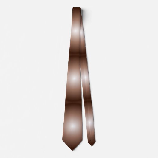 Geometrische 3D Cirkel Donkerbruin Mocha Mousse Wi Stropdas (Voorkant)