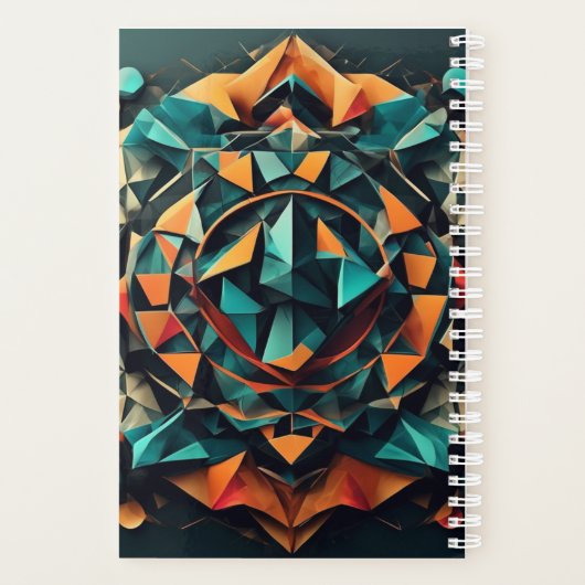 Geometrische 3D Mandala Planner (Achterkant)