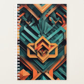 Geometrische 3D-papierplanner Planner (Voorkant)