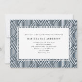 Geometrische 4 fototypografische graduatie-partij aankondiging (Achterkant)