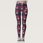 Geometrische 90s retro anime   leggings (Voorkant)