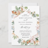 Geometrische aardbloei in Sage Green Wedding Kaart (Voorkant)