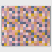 Geometrische aarde van het kleurenbord Paars Cadeaupapier (Vlak)