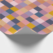 Geometrische aarde van het kleurenbord Paars Cadeaupapier (Hoek)