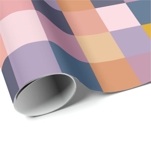 Geometrische aarde van het kleurenbord Paars Cadeaupapier (Rol Hoek)