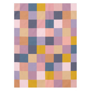 Geometrische aarde van het kleurenbord Paars Tafelkleed