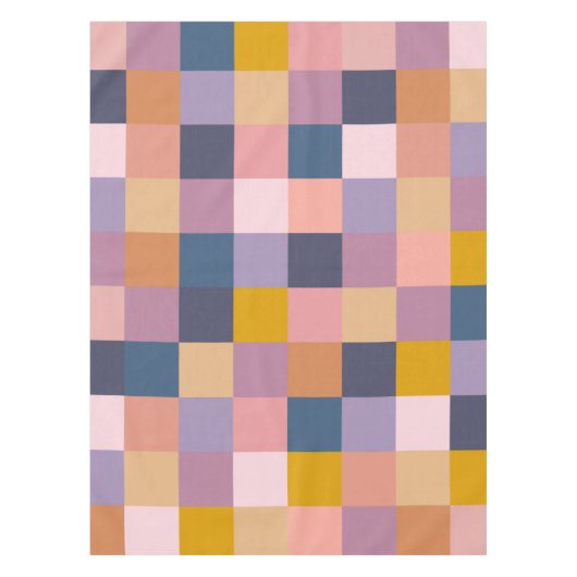 Geometrische aarde van het kleurenbord Paars Tafelkleed (Voorkant)