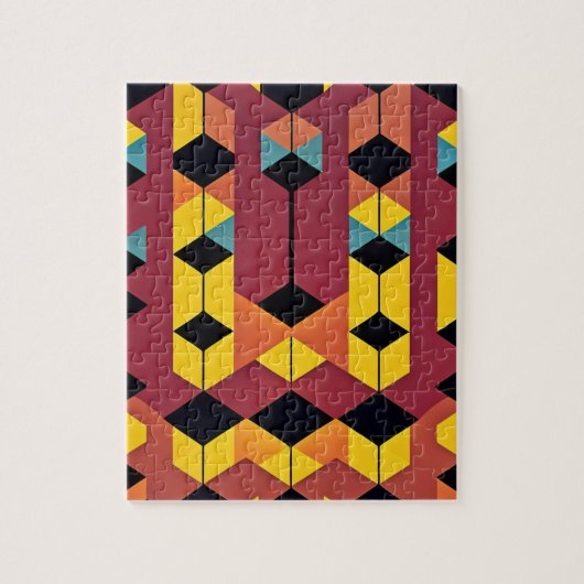 Geometrische Abstract Legpuzzel (Verticaal)