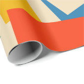 Geometrische Abstract modern patroon van 80 jaar,  Cadeaupapier (Rol Hoek)