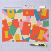 Geometrische Abstract modern patroon van 80 jaar, Tissuepapier (Craft)